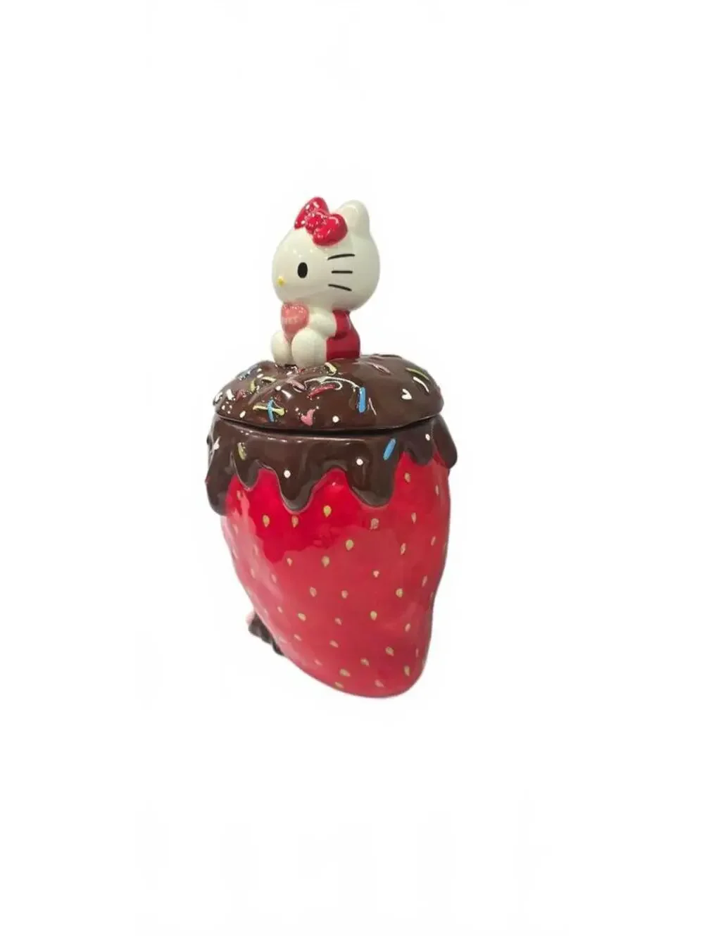 Hello Kitty Strawberry Chocolate Ceramic Jar by Blue Sky